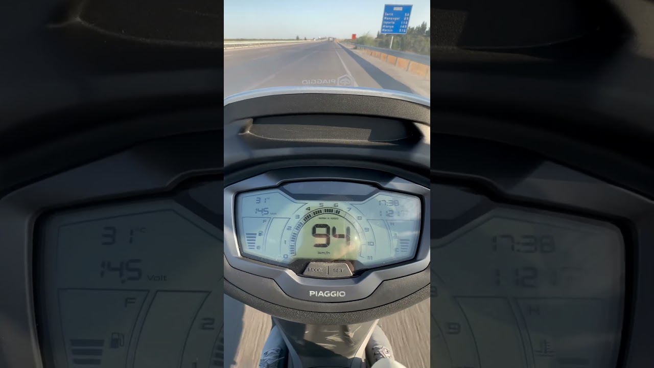 PİAGGİO BEVERLY S 400 HPE 0-120 ACCELERATİON #piaggio #scooter #vespa