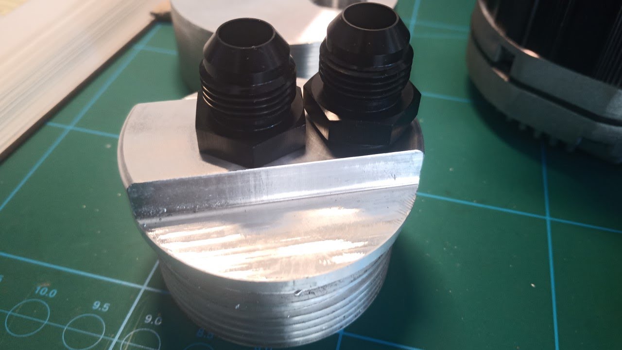 AN fittings for the oil system : threading ORB ports