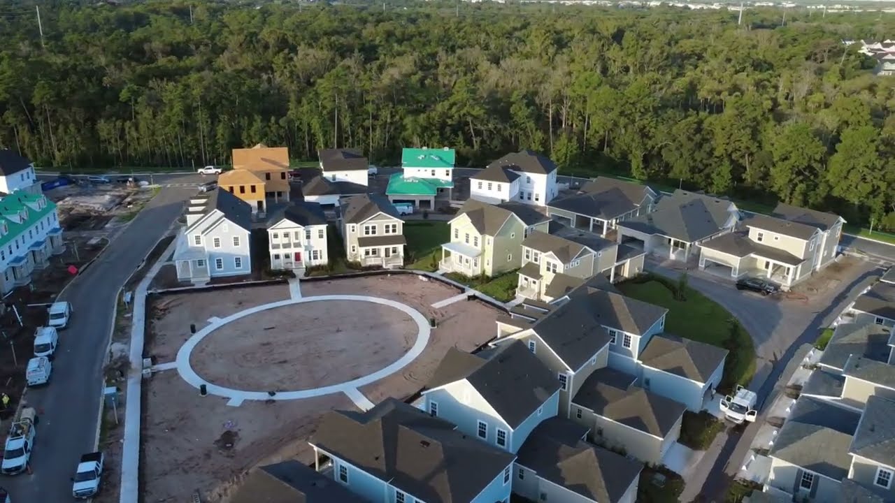 Celebration Island Village Construction Update | DJI Mini 4K Drone | Stikna Photography