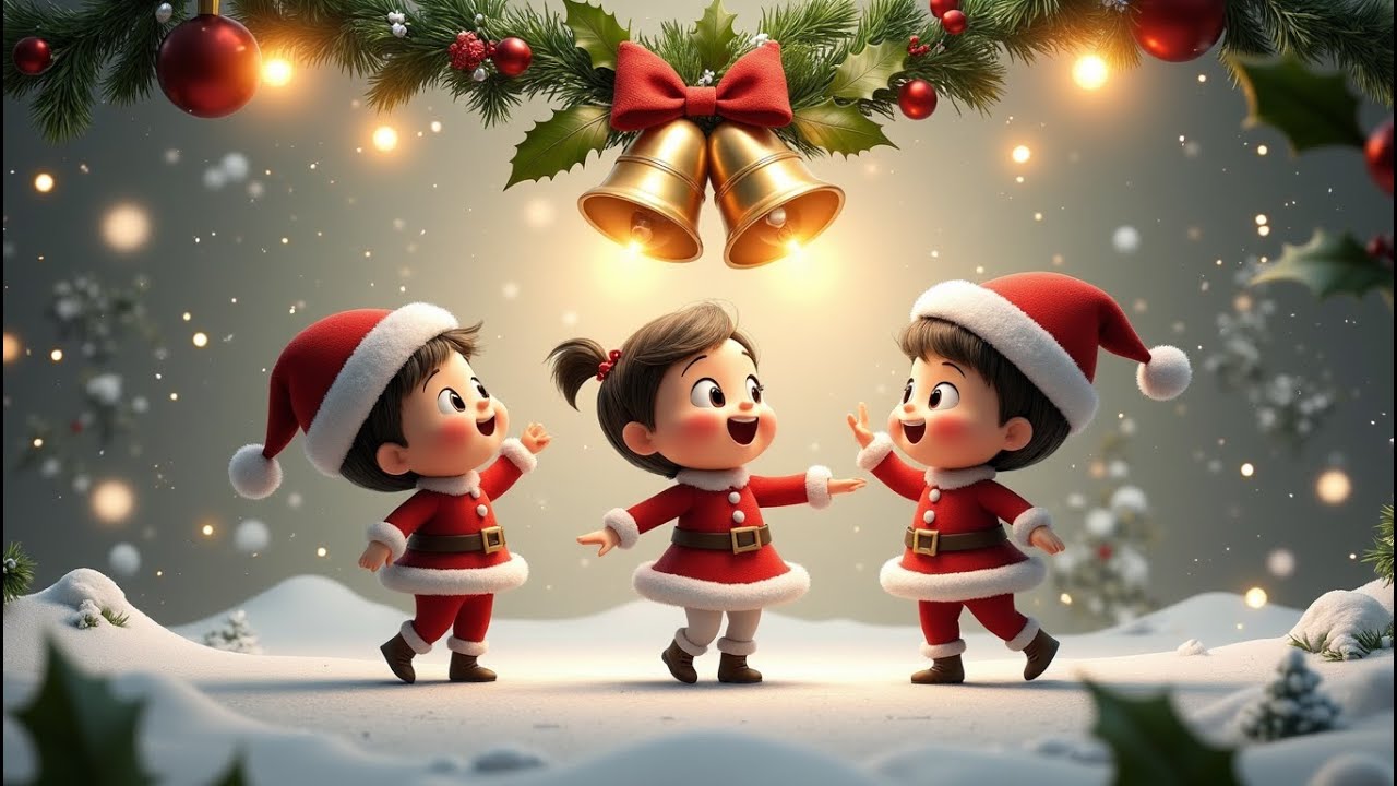 Рождественская песенка «Jingle Jingle Bell» для детей | Праздничная детская музыка | Детские песе...