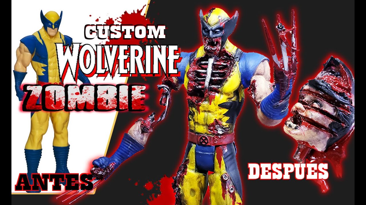 Wolverine Zombie Custom/Repintado Marvel Zombie/Titan Hero ☢☢