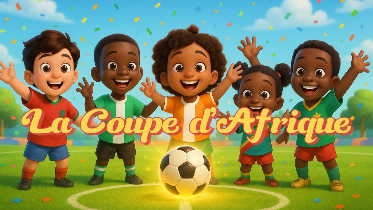 Chanson Coupe d&rsquo;Afrique🏆 - comptine Africaine pour Enfants - KidAllo