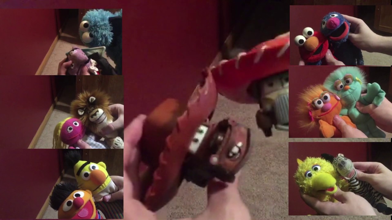 mater and ol jammer and some of the sesame street muppets singing may you never be alone