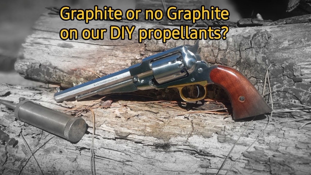  Cap & Ball revolver DIY propellant Graphite controversy,  let's see.