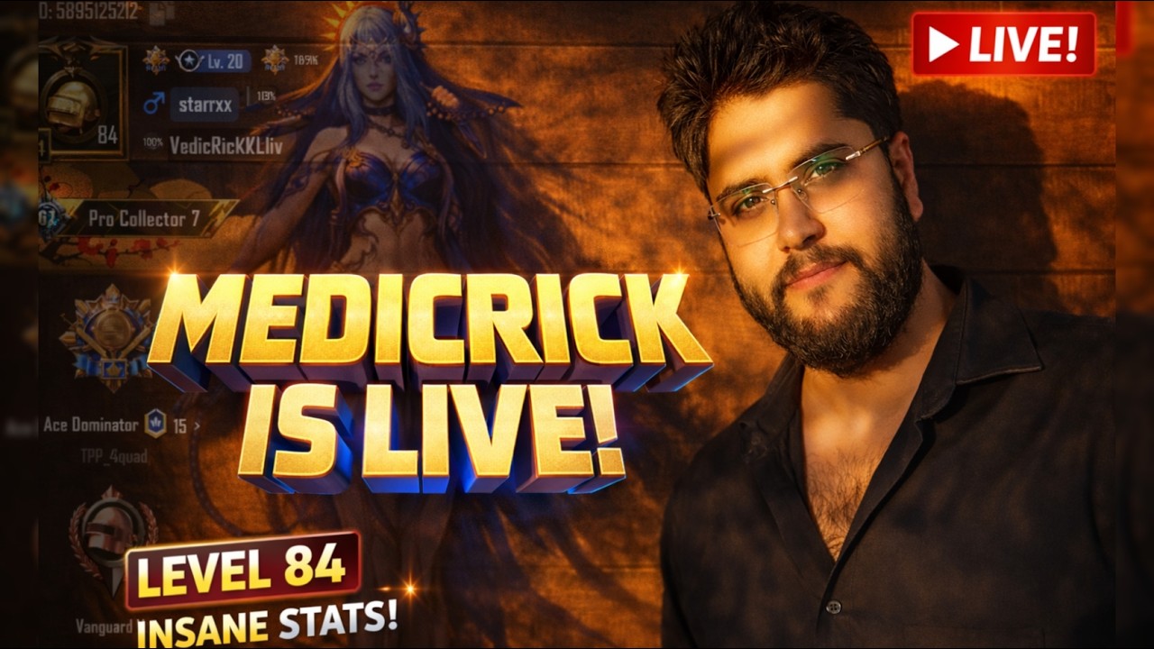 MEDICRICK IS LIVE ⚡ With Star Abhi | BGMI High Rank Push & Pro Gameplay 🔥