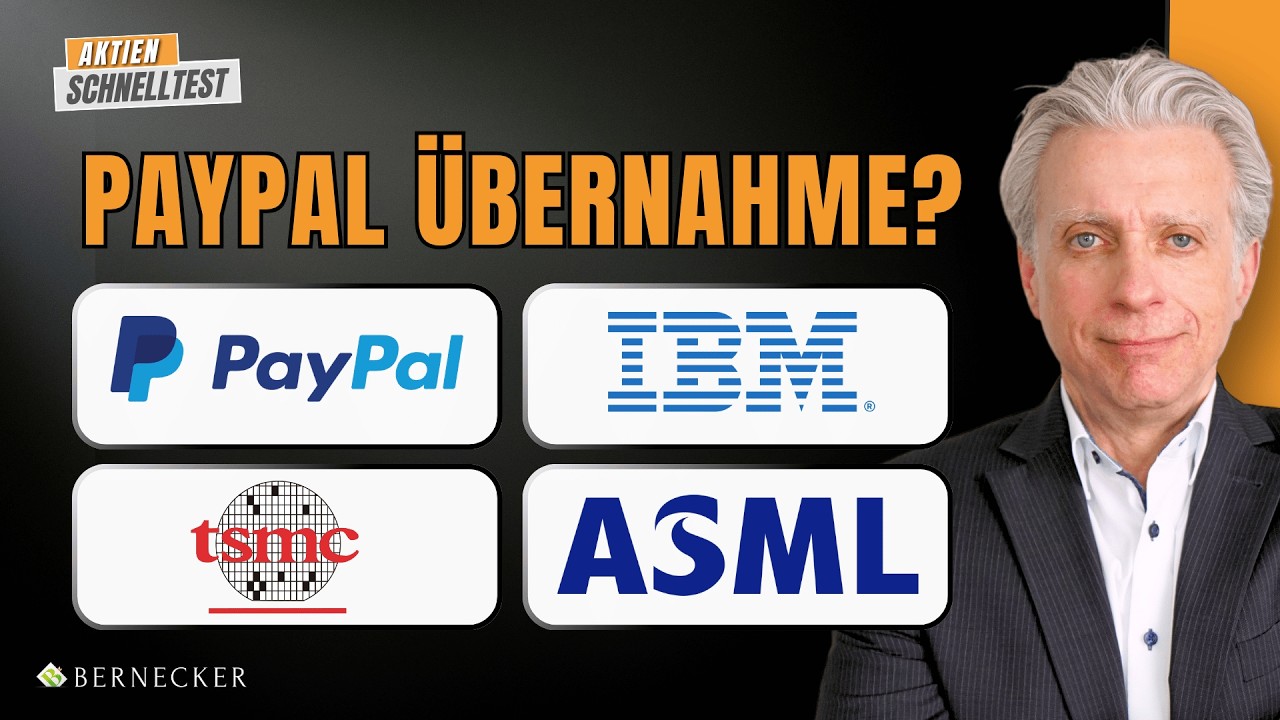 PayPal facing $53B Stripe takeover? TSMC & ASML are booming! Historic IBM crash