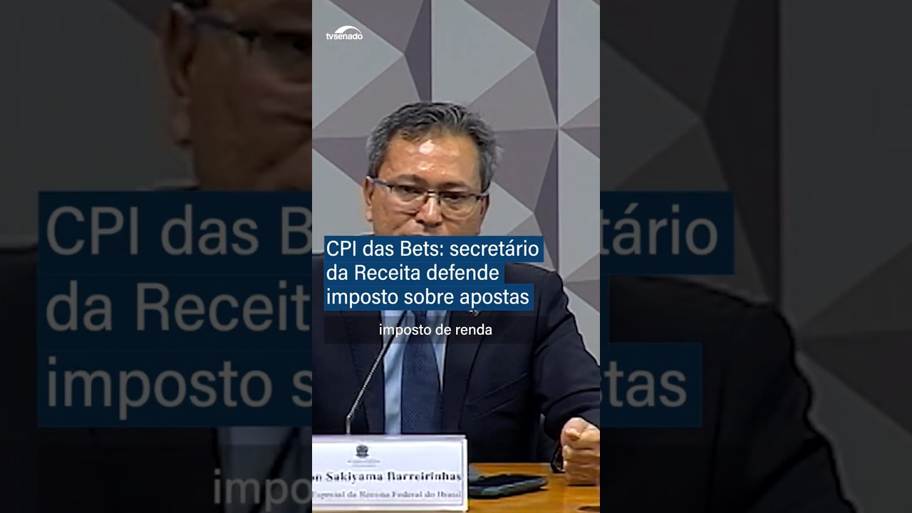 Bets: Secret&aacute;rio da Receita defende que ganhador pague imposto de renda #shorts