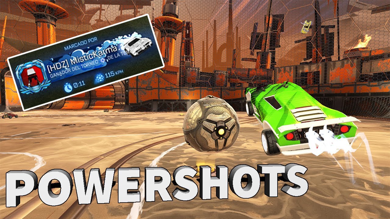COMO PEGARLE MAS FUERTE A LA PELOTA | POWERSHOTS | ROCKET LEAGUE | MISTICKARMA