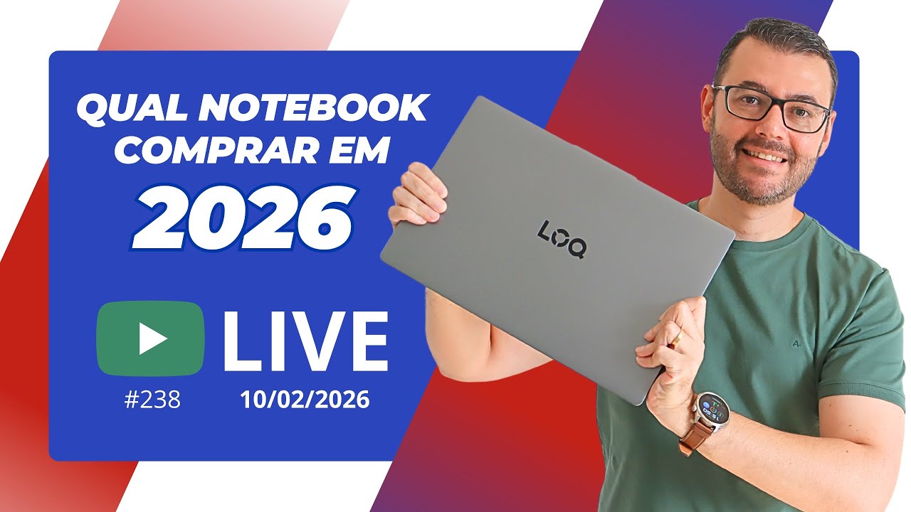 Qual notebook comprar em 2026 💻 #Live238 10/02/2025