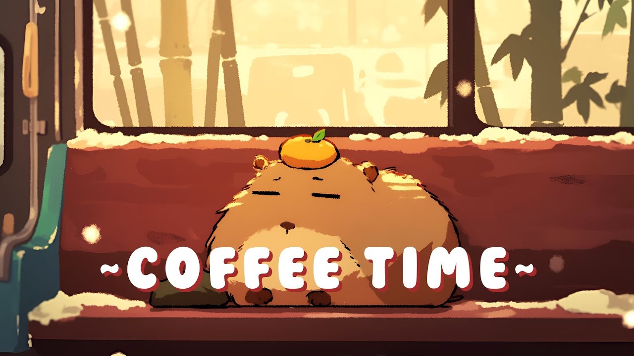 [60 Minutes] Capybara Lofi Zone - Study & Chill Music Mix ~ Gentle Feelings ~ 🦫 🎵 🌙 | Background ...