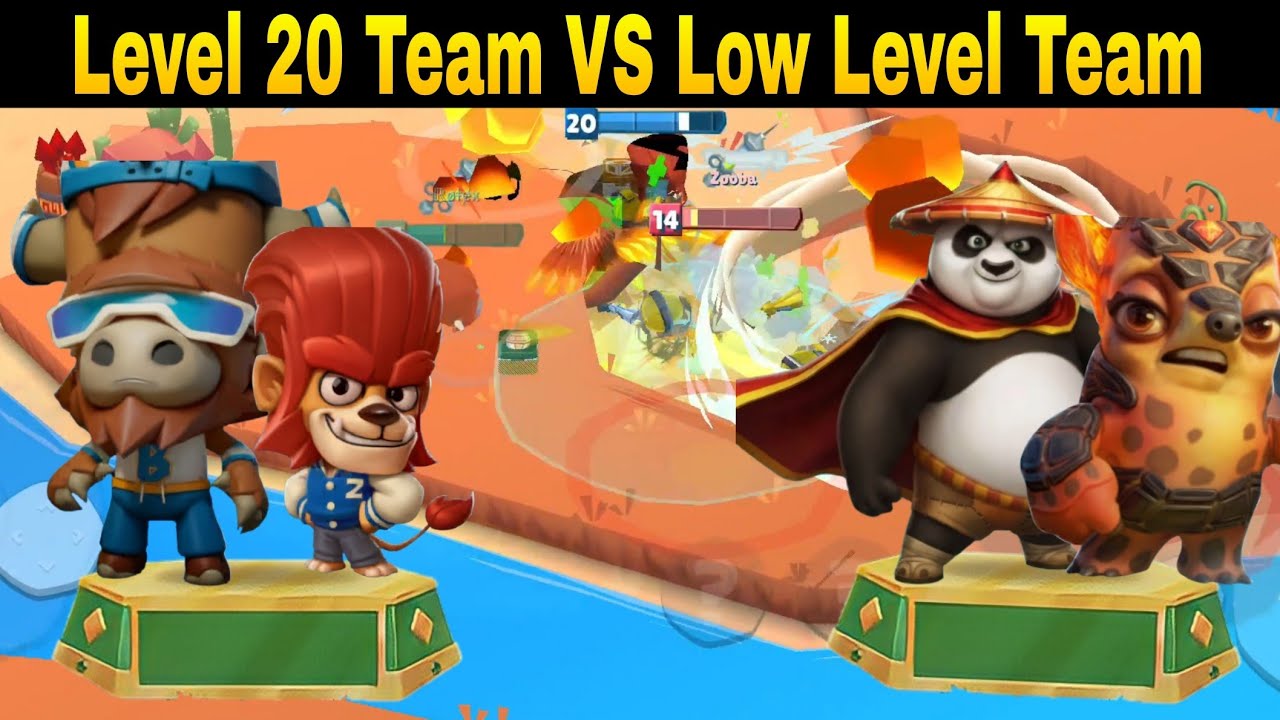 High Level 20 Team VS Low Level Team | Zooba