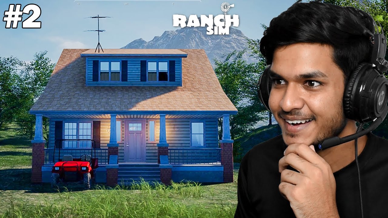 I BUILD MY FIRST HOUSE| RANCH SIMULATOR #2