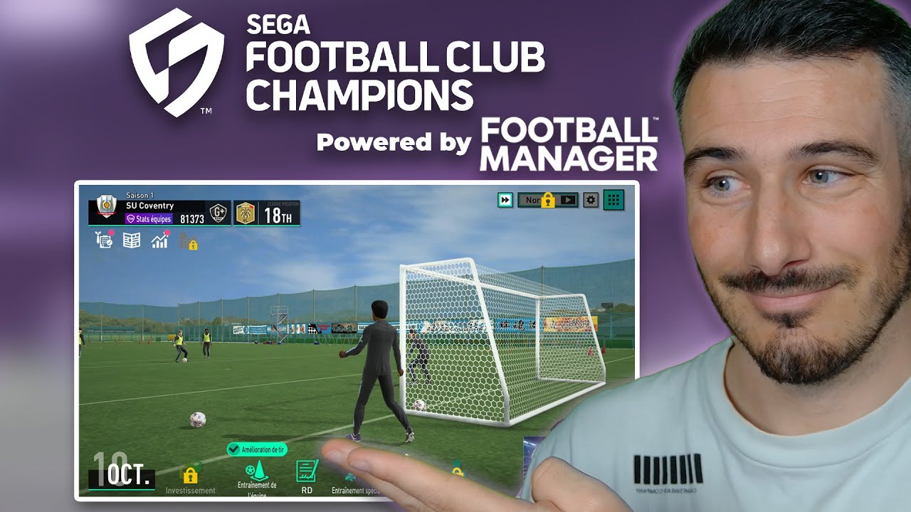 LE NOUVEAU FOOTBALL MANAGER DE SEGA : Découverte et Début de Carrière  SEGA FOOTBALL CLUB CHAMPIONS