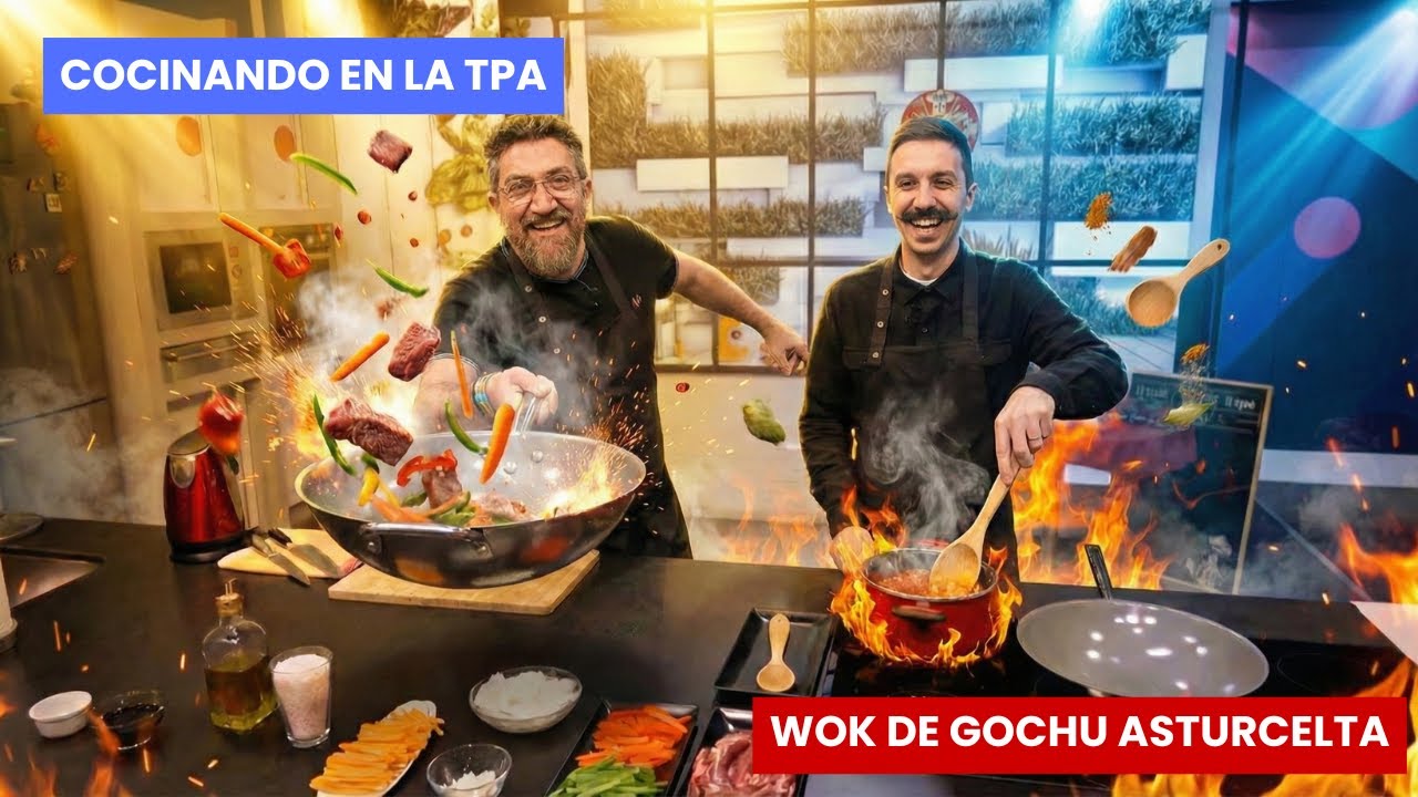 Receta WOK DE GOCHU ASTURCELTA - Cristian Cocineru & Paisano con bigote | La cocina de TPA