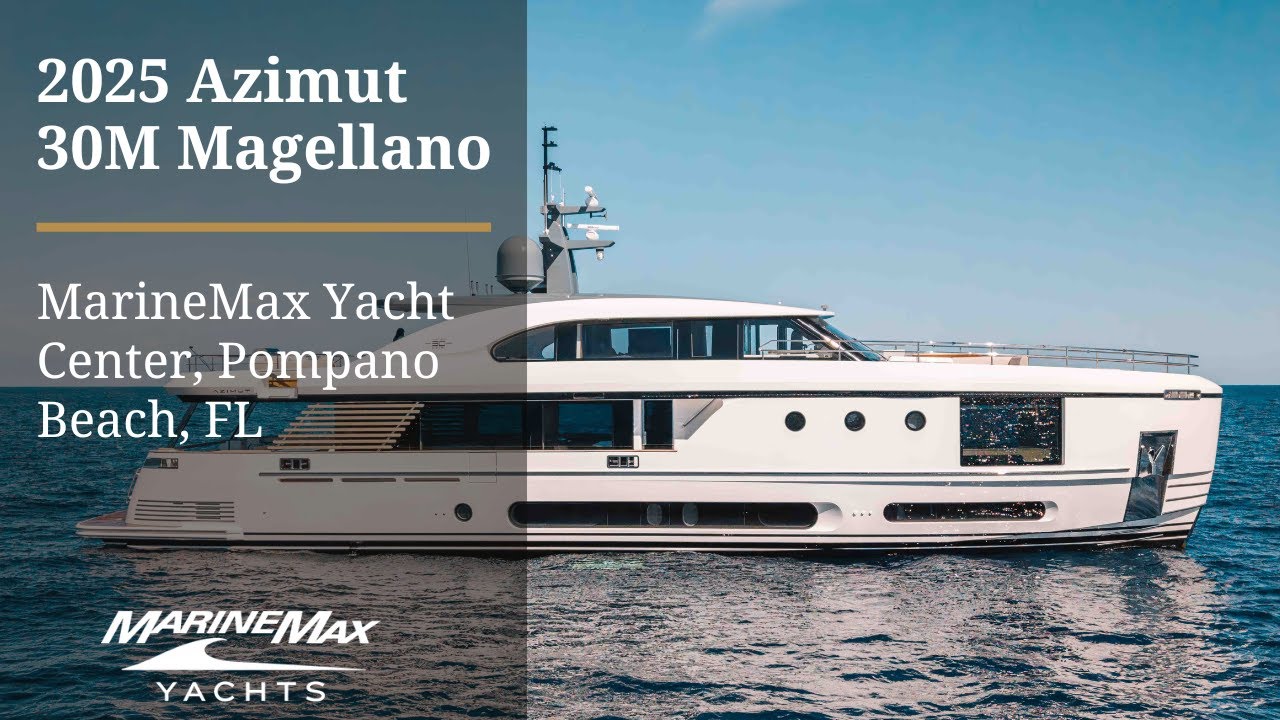Revolutionary Design | 2025 Azimut 30M Magellano | MarineMax Yacht Center, Pompano Beach, Florida