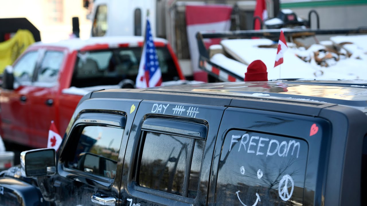 Many children living in truck convoy during Ottawa protests