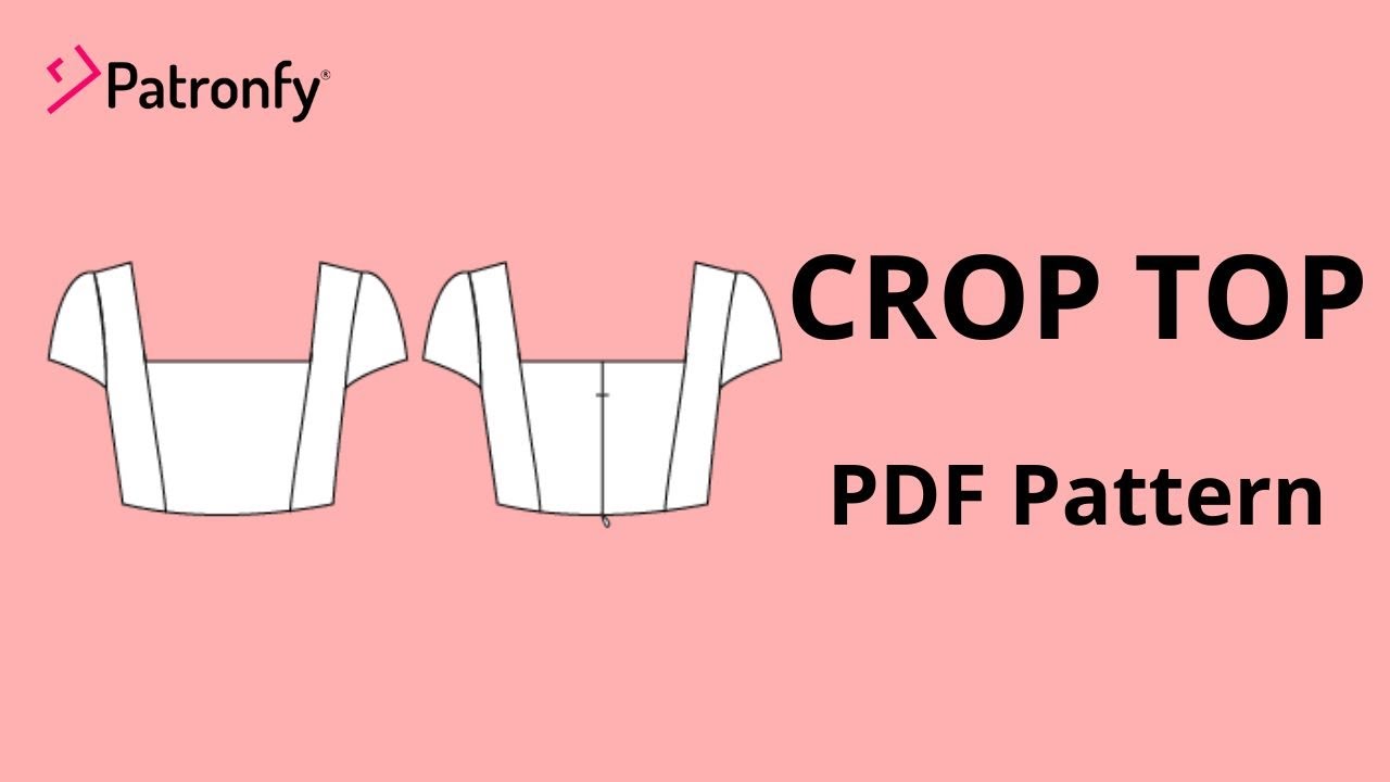 DIY Anahi Crop Top |How to Make a Crop Top (Pattern Available) square neckline crop top