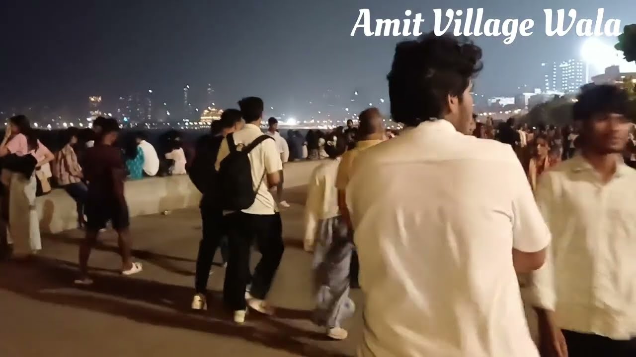मुंबई मरीन ड्राइव का नजारा | Mumbai Marine Drive Ka Nazara | Mumbai Marine Drive | #amitvillagewala