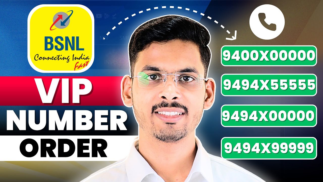 BSNL VIP Number Online Booking | How To Get BSNL VIP Number | BSNL Fancy Number Order