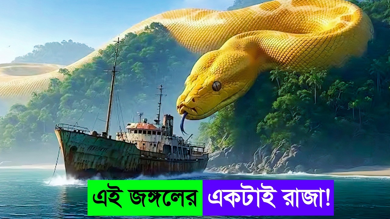 জঙ্গলে পাহারা দিচ্ছে ১০০ ফুট লম্বা অ্যানাকোন্ডা সাপ! Movie Explained in bangla