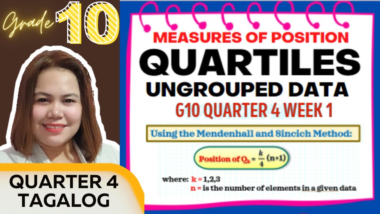 QUARTILES OF UNGROUPED DATA| GRADE 10