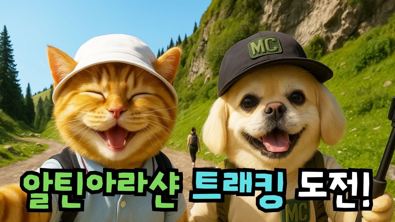 😺보리와 MC의 키르기스스탄 EP3 🌄 현지인과의 만남, 웃음 가득 트래킹 브이로그 🐾 | Cat BORI & Dog MC