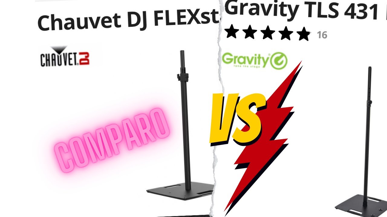 Comparatif CHAUVET DJ FlexStand Vs Stand GRAVITY - Revue Tuto en français FR France