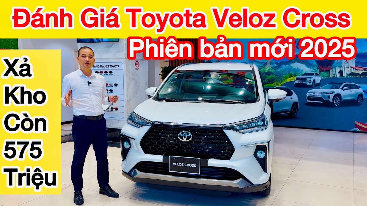 Đánh giá xe Toyota Veloz Cross 2025 phiên bản 1.5 TOP nâng cấp mới nhất, Khuyến mại 100% thuế 660 tr