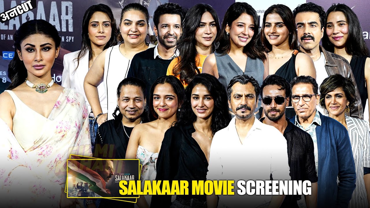 UNCUT - Salakaar Movie Screening | Mouni, Disha, Tiger, Nushrratt, Ahsaas & More