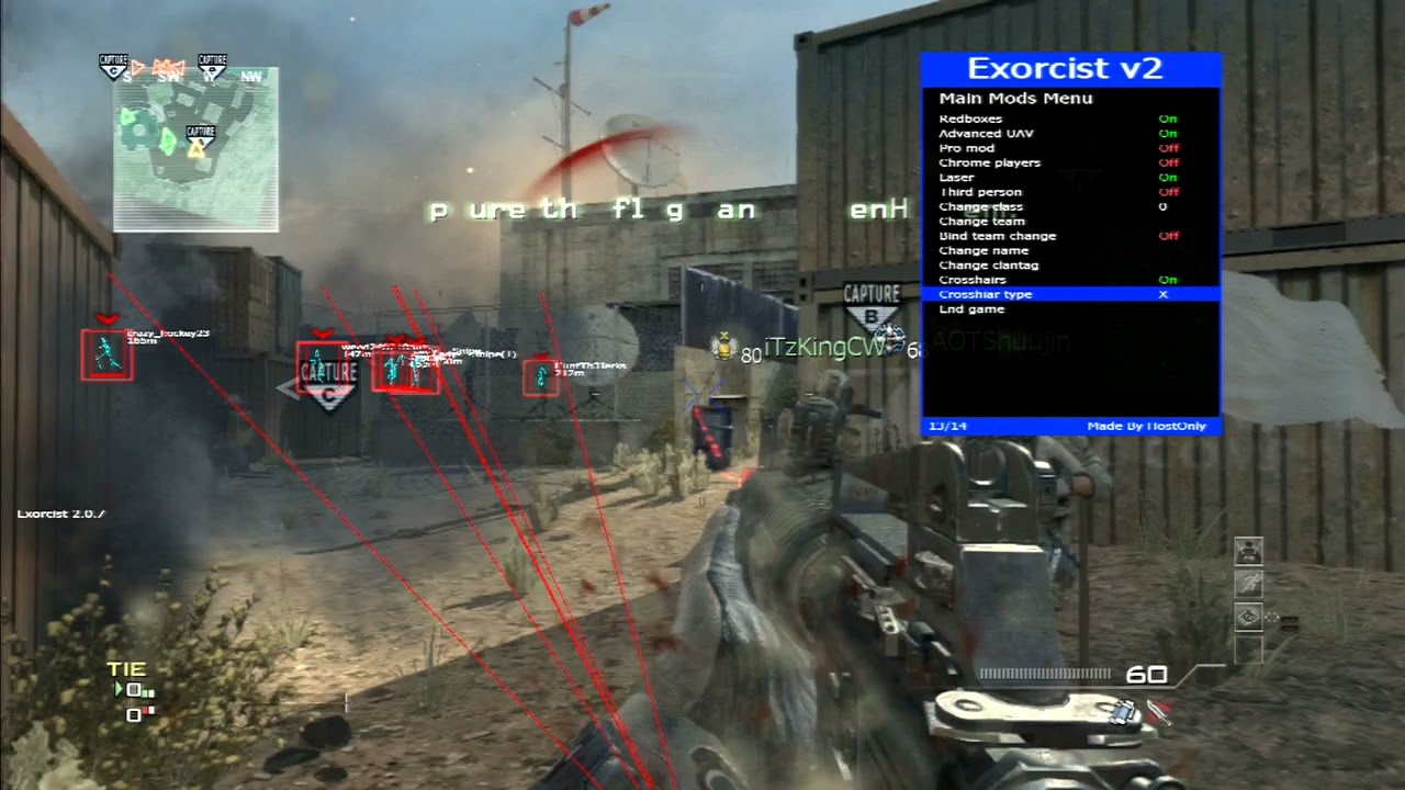 [MW3/PS3]Exorcist V2 Non HOST Mod Menu How to Install and use it