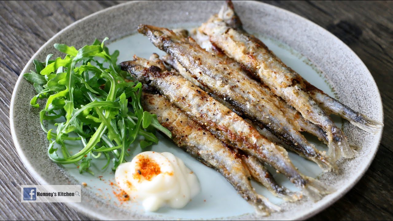 簡易煎多春魚 |輕鬆除內臟和腸 Pan-Fried Capelin and How to easy remove viscera カラフトシシャモのフライ 内臓を簡単に取り除く팬 프라이드 카펠린