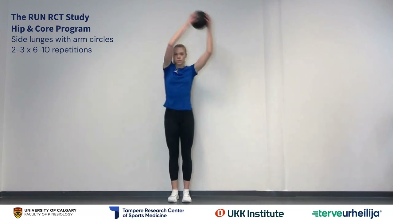 Side lunges with arm circles