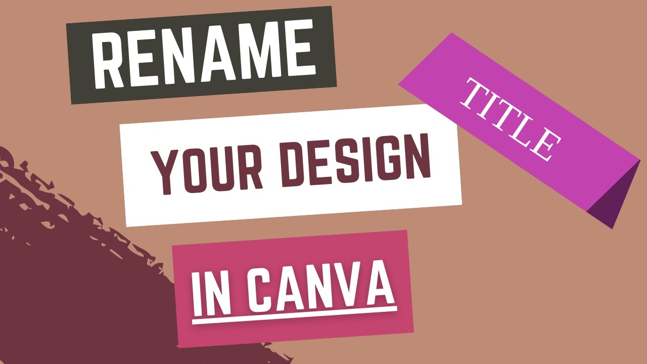 How to Rename Your Design in Canva