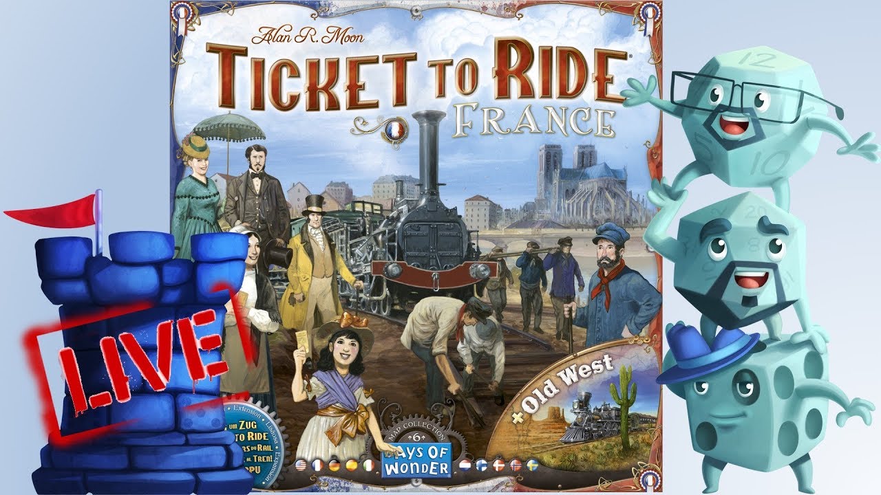 Ticket to Ride: Old West Map Expansion LIVE!!
