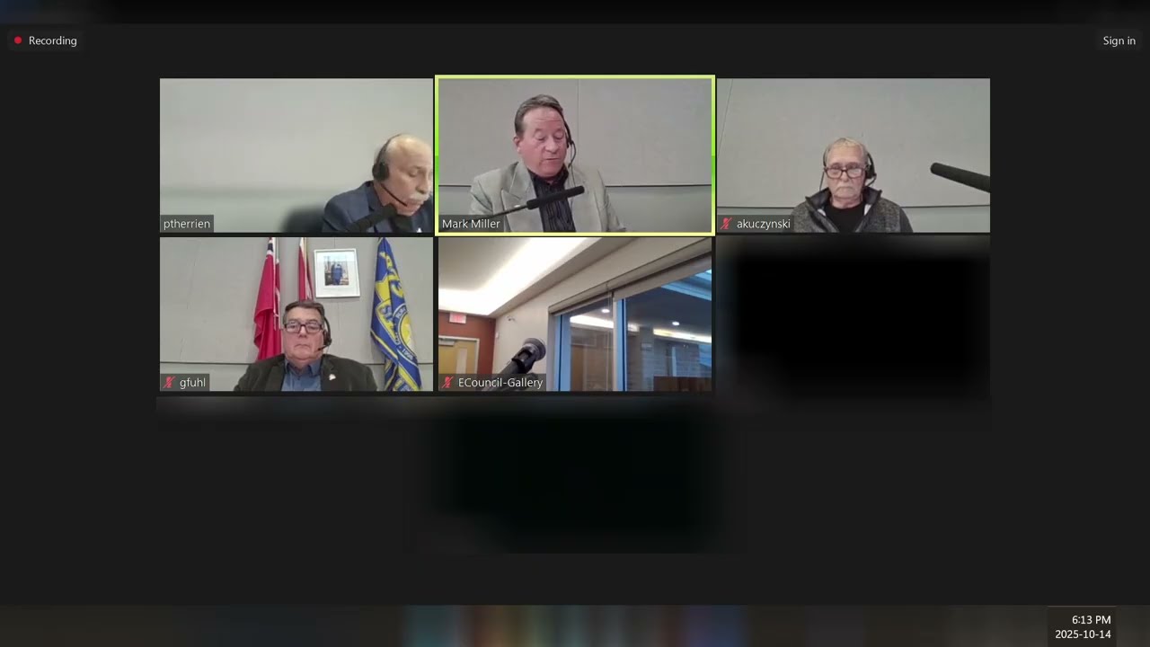 RM of Springfield Council Meeting October 14, 2025 (Zoom Footage)