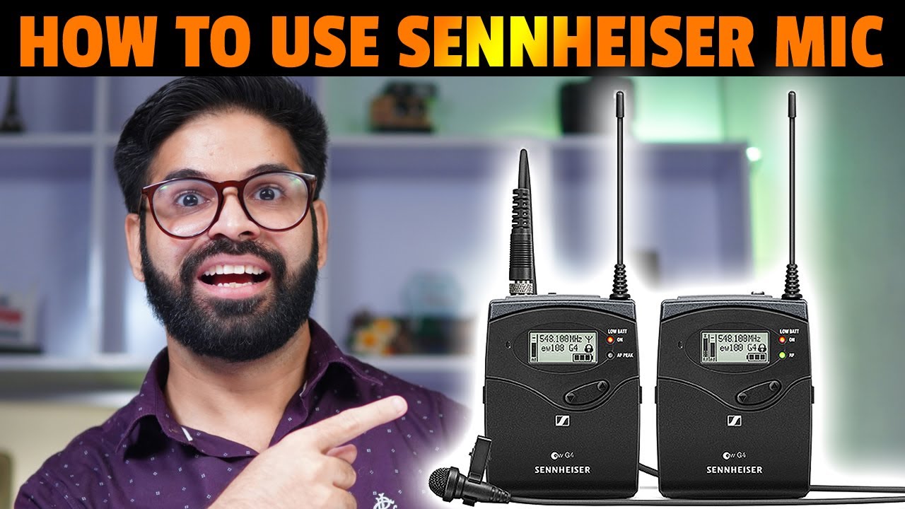 How to use Sennheiser ew 100 g3 | Best Wireless Microphone | iphone wireless mic