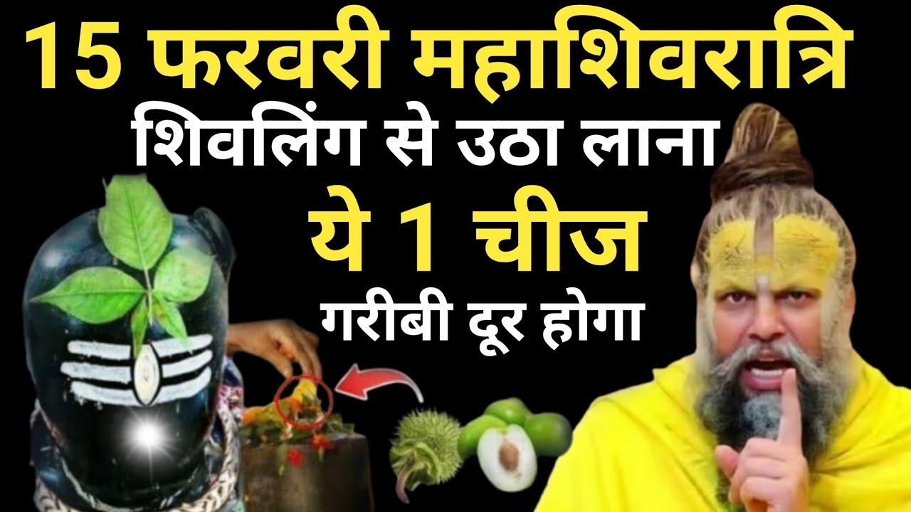 15 फरवरी महाशिवरात्रि से पहले चुपचाप घर ले आना,ये 1 गुप्त  गरीबी होगी दूर#premanand Maharaj ji