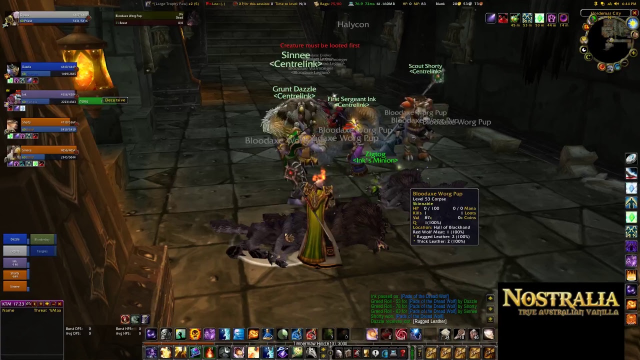 Vanilla WoW -  Nostralia.org - LBRS!