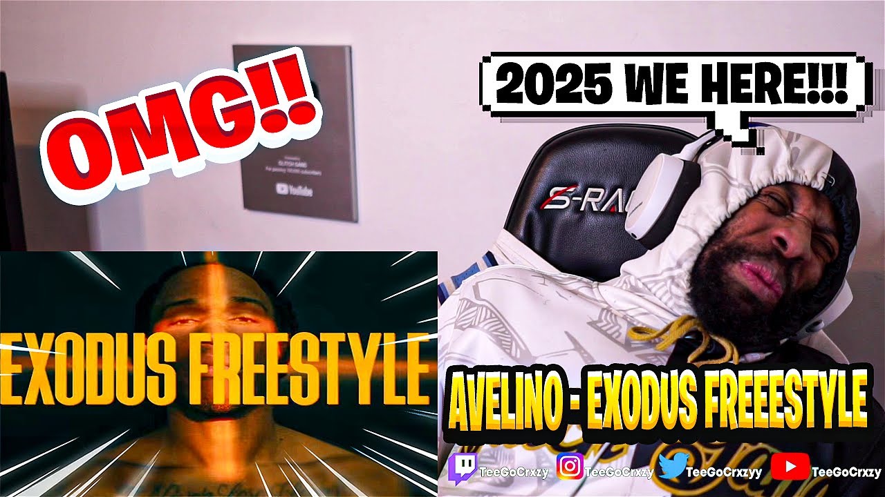 UK WHAT UP🇬🇧!!! LET'S START OFF GLITCHY!! AVELINO - EXODUS FREESTYLE (REACTION)