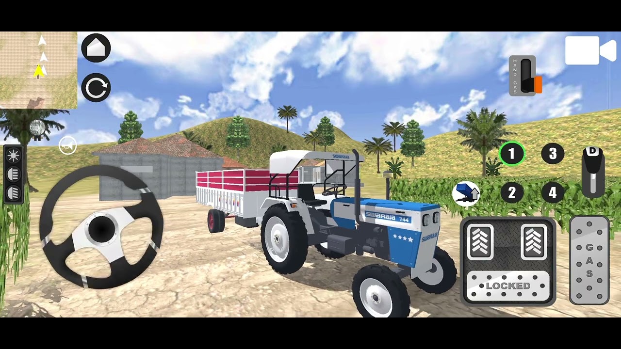 Swaraj 744 tractor all types loading unloading material's 