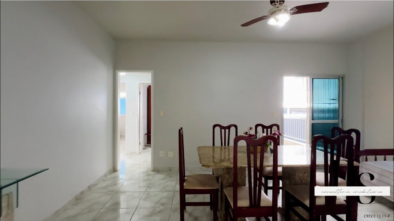 Apartamento na Praia do Morro mobiliado com 3 quartos, suíte e vaga marcado por R$ 580 mil