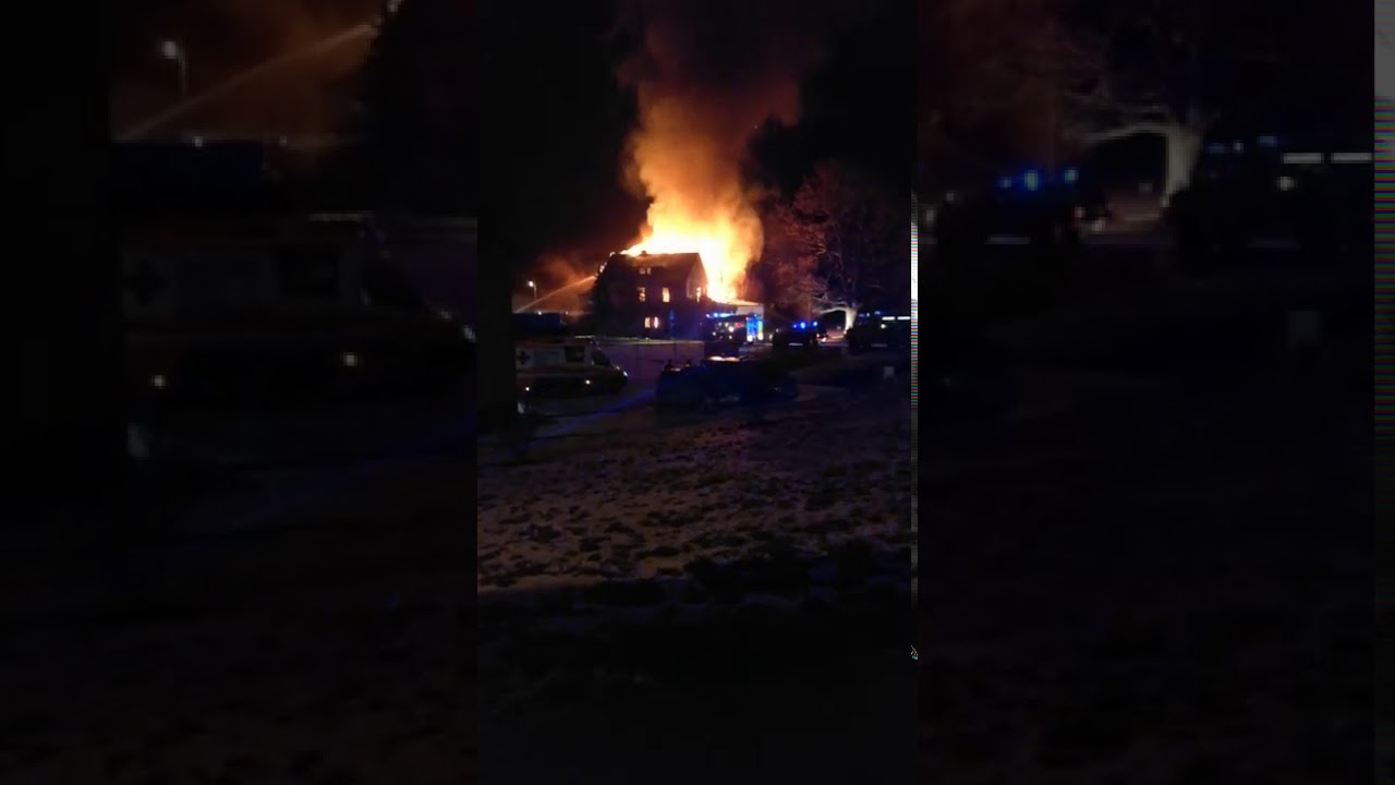 Brand Stadthalle Berga/Elster