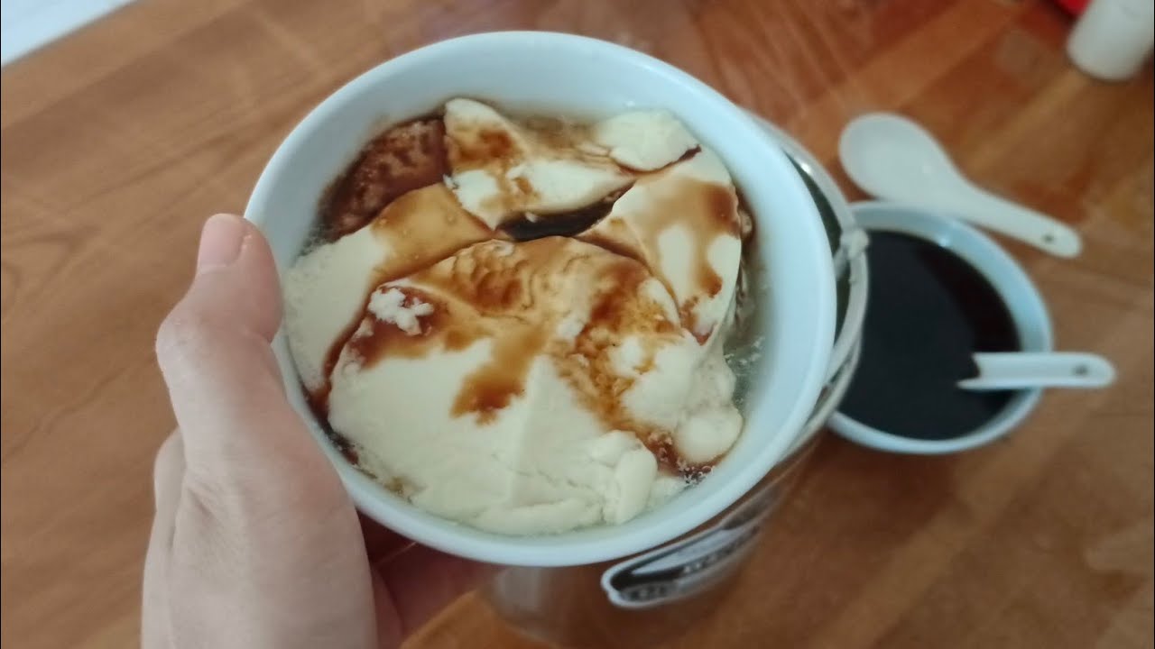 第一次做椰糖豆腐花