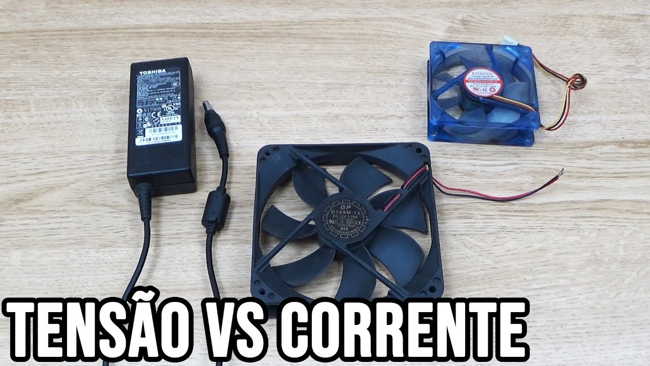 Tensão (volts) vs Corrente (amperes) - Entenda corrente e tensão em fontes para ligar equipamentos