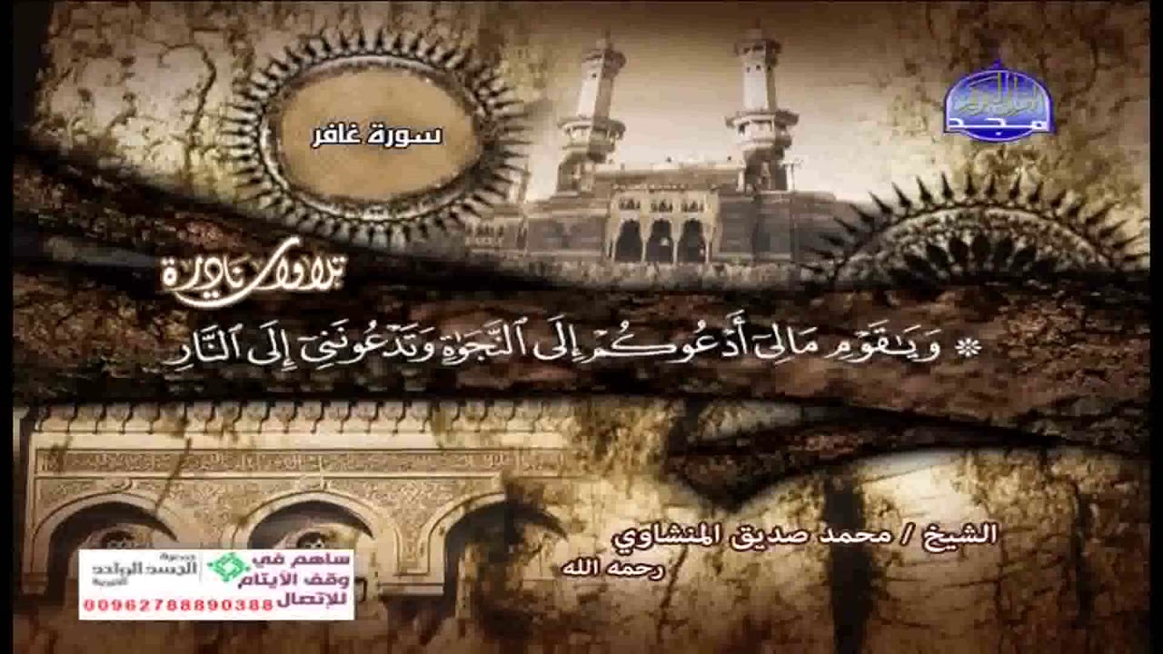 تلاوة نادرة سورة غافر للشيخ محمد صديق المنشاوى