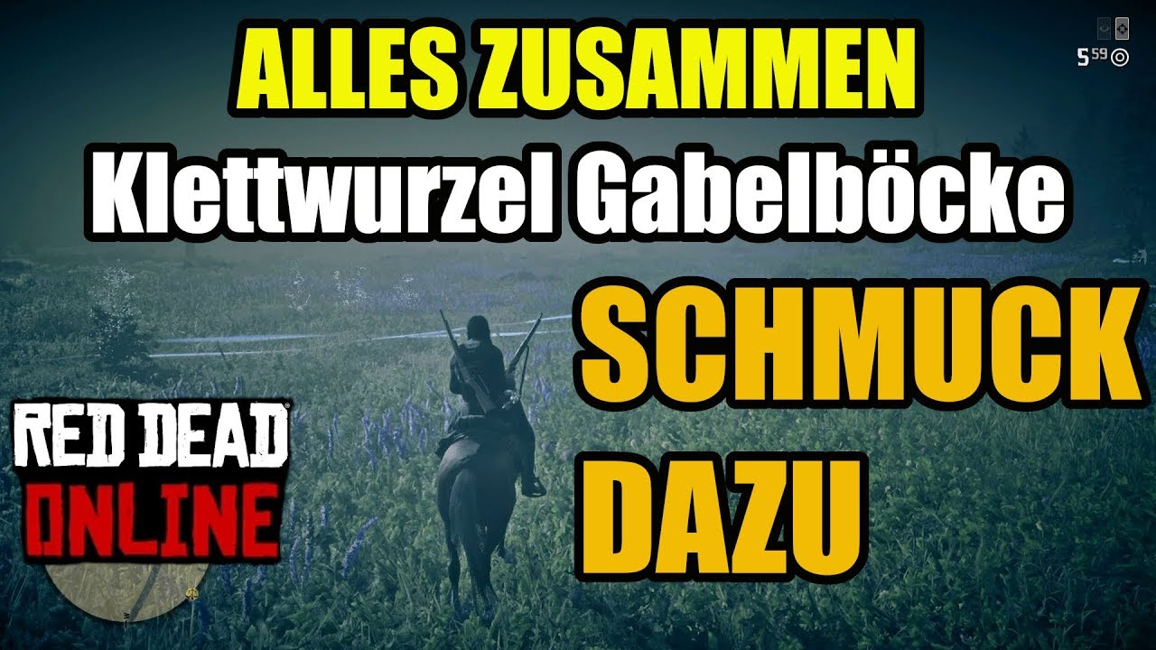 Klettwurzel Gabelbock Juwelen zusammen Red Dead Redemption 2 Deutsch