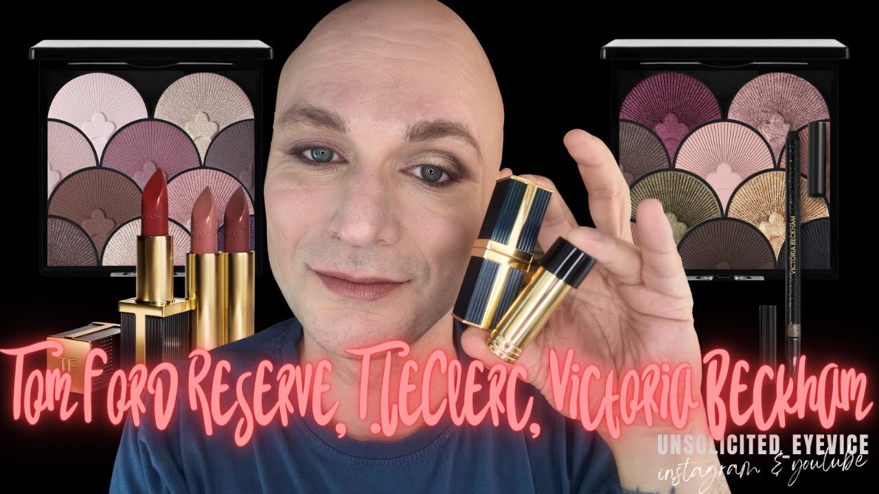 Testing out #TomFord Reserve Lipsticks, #VictoriaBeckham Cocoa Pave and #TLeClerc (140 yr old brand)