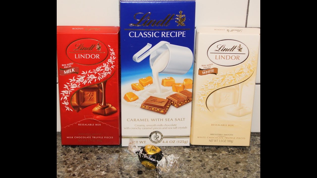 Lindt Lindor Milk & White Chocolate Truffle Pieces, 70% Cocoa & Classic Caramel with Sea Salt Review