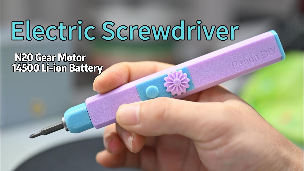 DIY Cordless Electric Screwdriver – Variable Speed, Forward/Reverse & Type-C Charging
