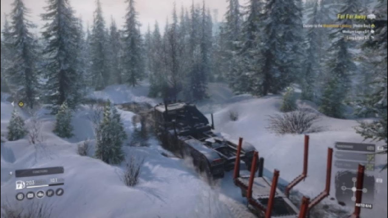 SnowRunner - Medium and Long Logs in Pedro Bay